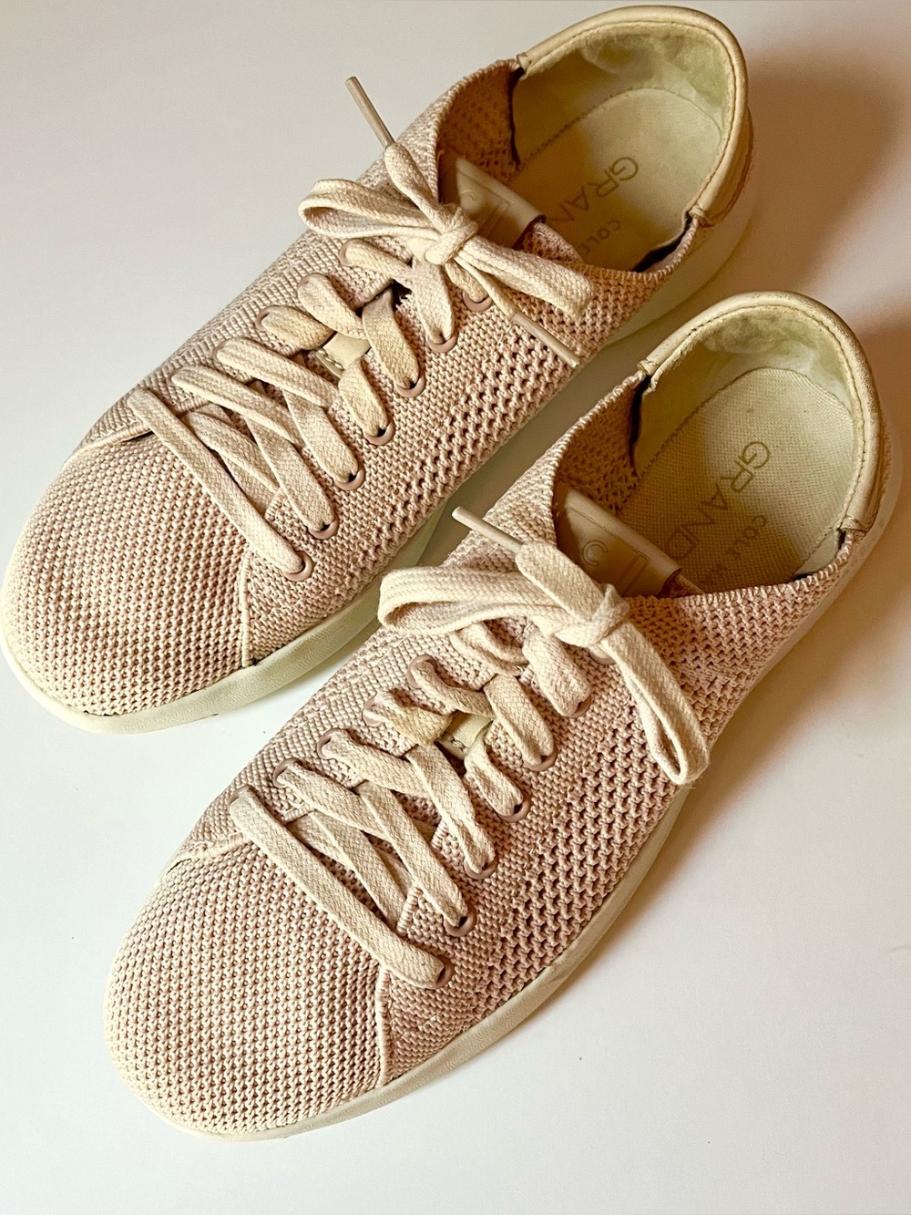 Cole Haan GrandPro Stitchlite Knit Tennis Sneakers Pink Blush Women's Size 6.5B